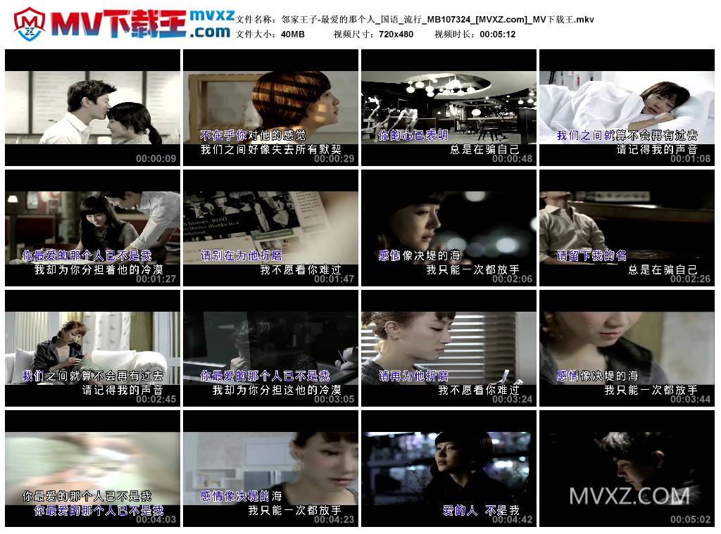 邻家王子-最爱的那个人_国语_流行_MB107324